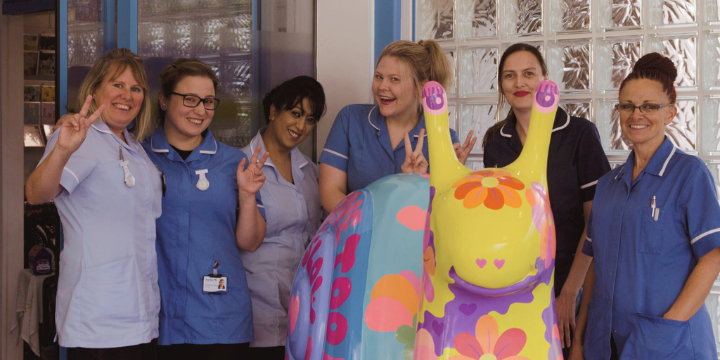 Our Martlets nurses ready to #BeMoreSnail