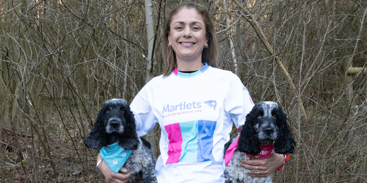 Sharmila preparing for her ultra challenge with her dogs