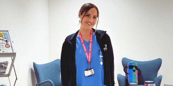 Emma one of our healthcare assistants smiling