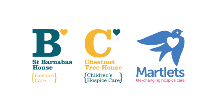 Martlets St Barnabas and Chestnut logos