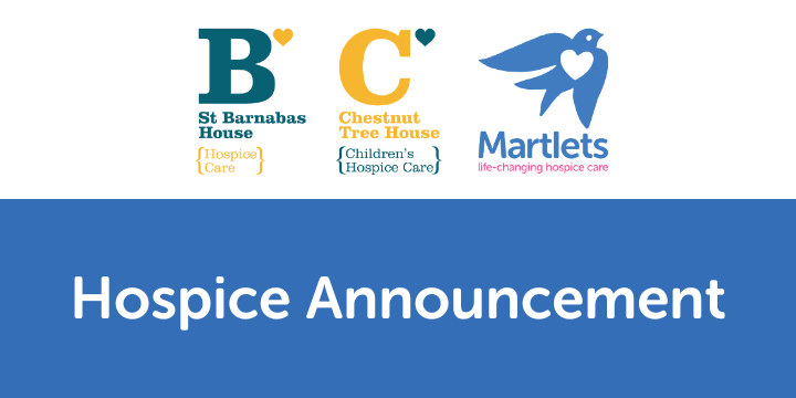 Martlets and St Barnabas Hospice merger announcement